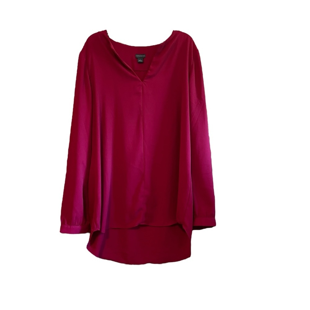 Cranberry Long Sleeve Blouse